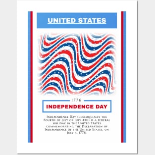 Independence Day - United States - For 4th of july - Print Design Poster - 1706209 Posters and Art